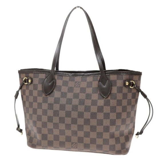 LOUIS VUITTON LV Neverfull PM Shoulder Tote Bag Damier Ebene - Picture 1 of 15
